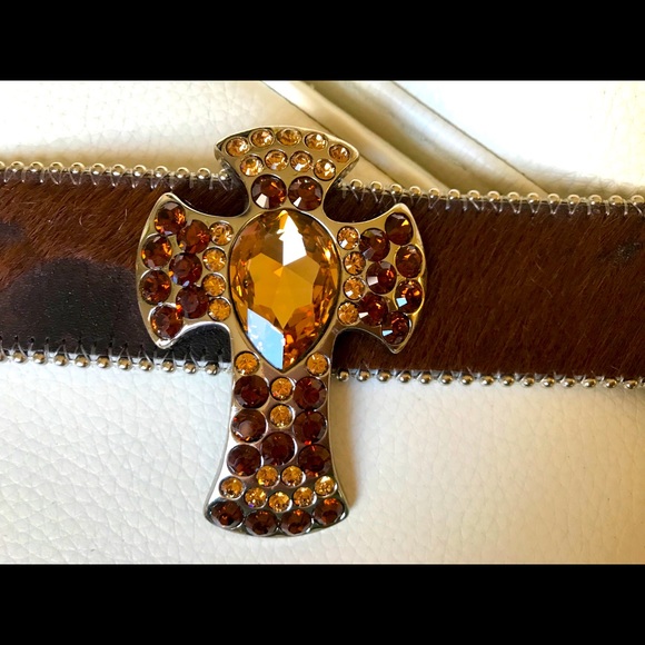 b.b.Simon belt with Swarovski crystals ,crosses.